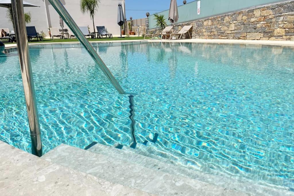 Modern Family Apartment Ewa With Pool, Dining Area On Crete Coast Stavromenos Dış mekan fotoğraf